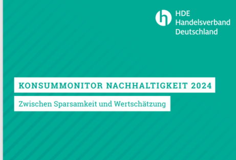 HDE-Klimaschutzoffensive Handelsverband Deutschland HDE Konsummonitor Nachhaltigkeit 2024
